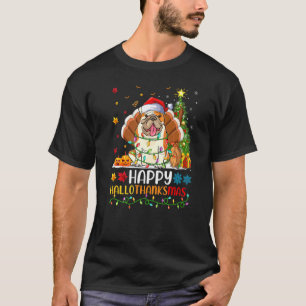 Dog   Happy American Bulldog Hellothanksmas T-Shirt
