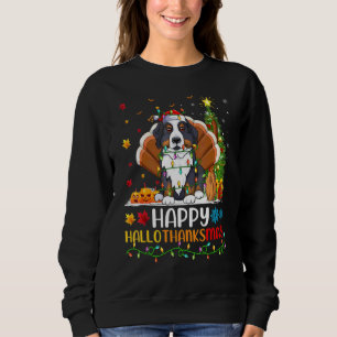 Dog Happy Bernese Mountain Dog Hellothanksmas Sweatshirt