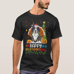 Dog   Happy Bernese Mountain Dog Hellothanksmas T-Shirt