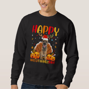 Dog  Happy Border Terrier Dog Hellothanksmas Sweatshirt