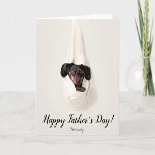 Dog Happy Father's Day Custom Photo Card