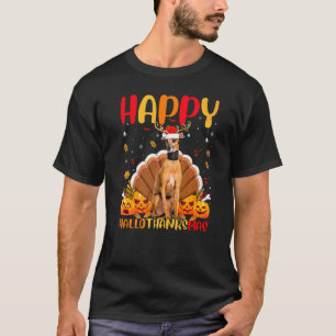 Dog  Happy Italian Greyhound Dog Hellothanksmas T-Shirt