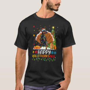 Dog Happy Miniature Pinscher Dog Hellothanksmas T-Shirt