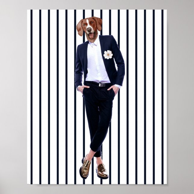 Dog Head Human Body  Poster (Front)