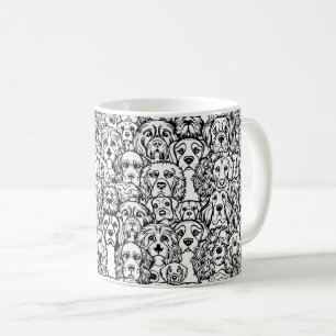 Dog Head Pattern Coffee Mug