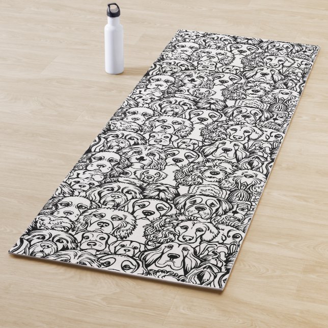 Dog Head Pattern Yoga Mat (In Situ)