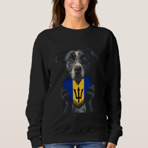 Dog Heart Bajan Pride Bajan Roots Trident Barbados Sweatshirt