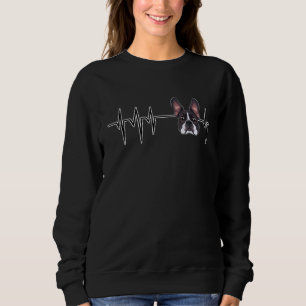 Dog Heartbeat I  Boston Terrier Sweatshirt