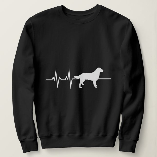 Dog Heartbeat Line Sweatshirt (Design Front)