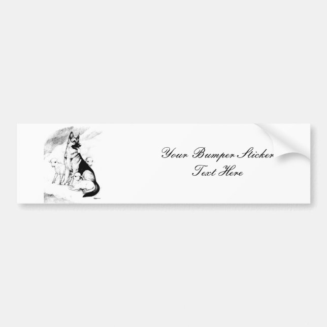 Dog Heaven Bumper Sticker (Front)