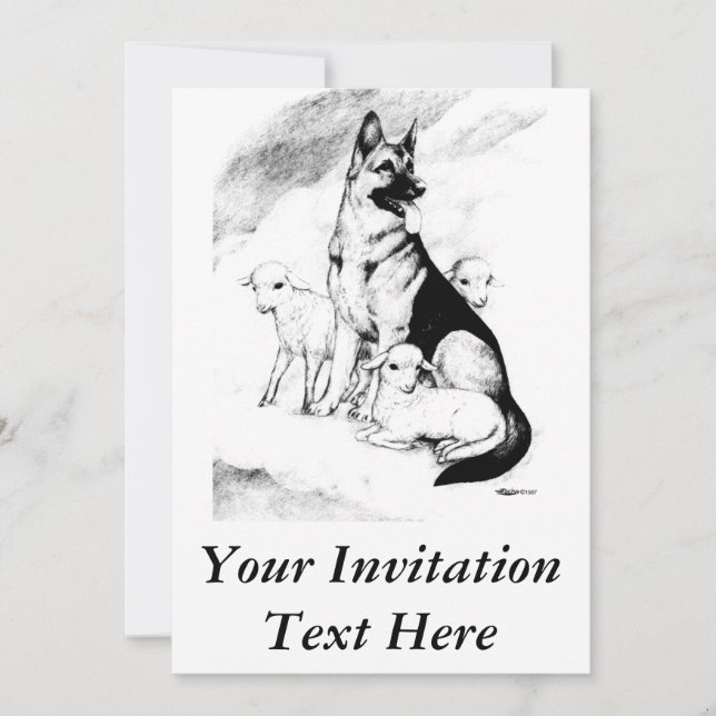 Dog Heaven Invitation (Front)