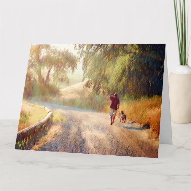 DOG HEAVEN Jumbo Greeting Card (Front)