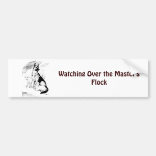 Dog Heaven, the Master's Flock Bumper Sticker