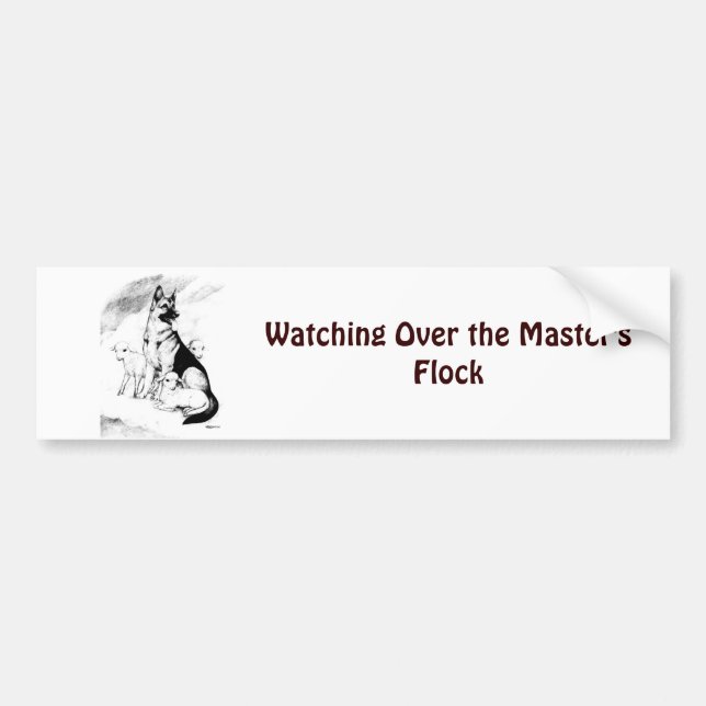 Dog Heaven, the Master's Flock Bumper Sticker (Front)