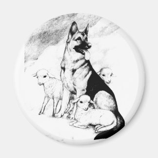 Dog Heaven, the Master's Flock Magnet