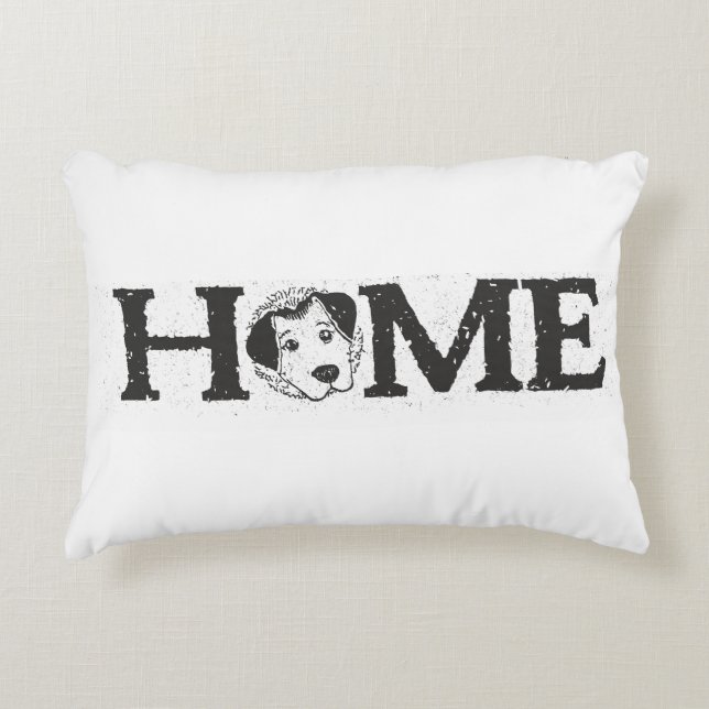 dog  home Accent Pillow (Front)