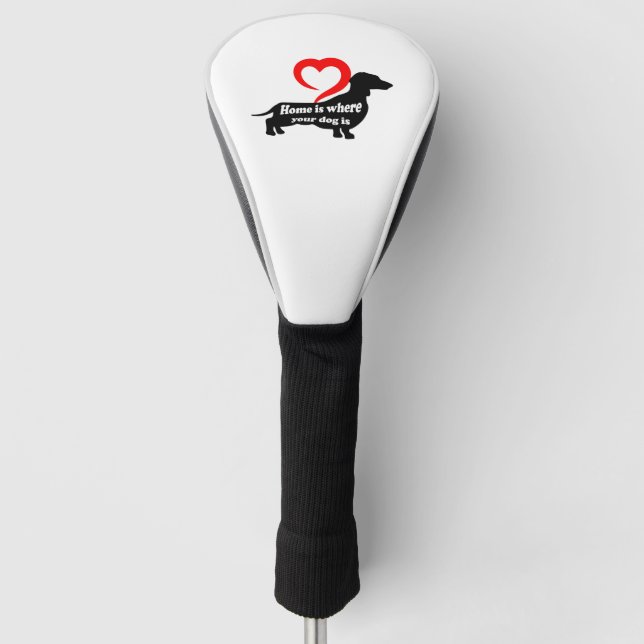 Dog Home Golf Head Cover (Front)