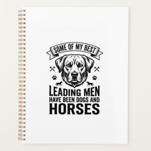 Dog Horse Lover Vintage Leading Men Design_1 Planner