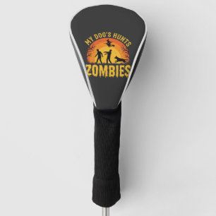Dog Hunts Zombies Halloween Design Golf Head Cover