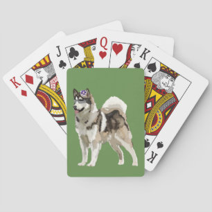 Dog, Husky dog  Art Playing Cards