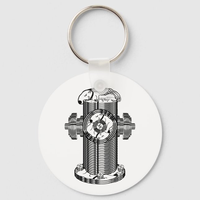 Dog Hydrant Key Ring (Front)