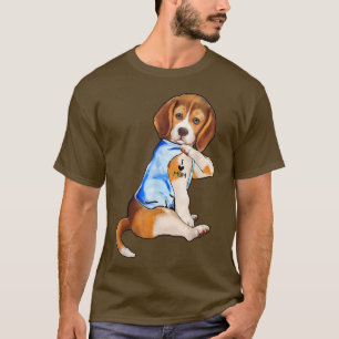 Dog I Love Mum Tattoo Beagle Dog Lover Women Gifts T-Shirt