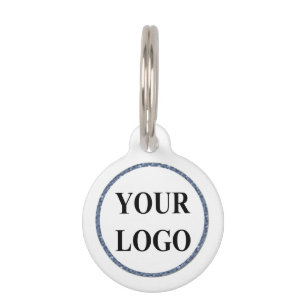 Dog ID Tags ADD YOUR LOGO Stylish Plaid