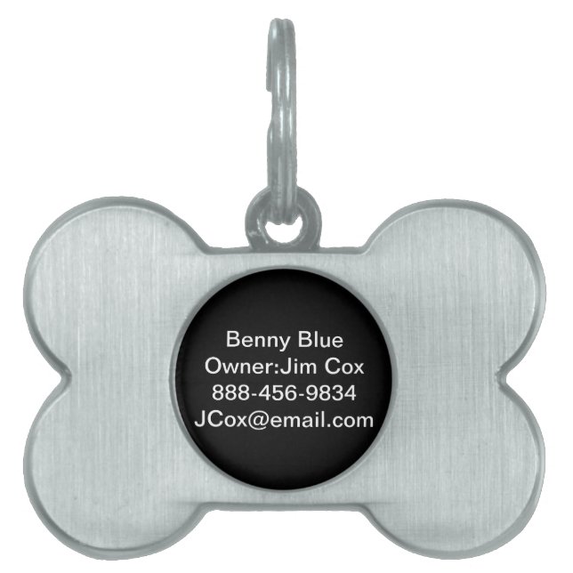 Dog Identification Tag (Front)