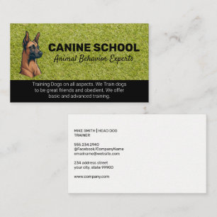 Dog Illustration Astroturf Business Card