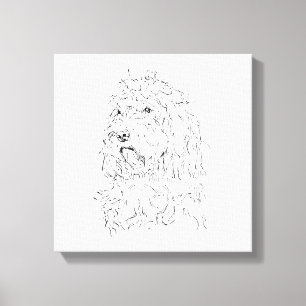 Dog Illustration, Wall Art Cockapoo