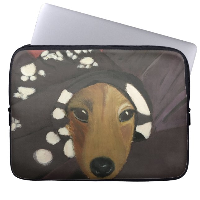  Dog in a blanket Electronics Bag (Front)