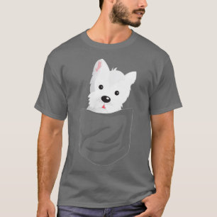 Dog In A Pocket Cute Westie Terrier Lover Puppy T-Shirt