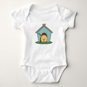 Dog in Dog house Baby Bodysuit