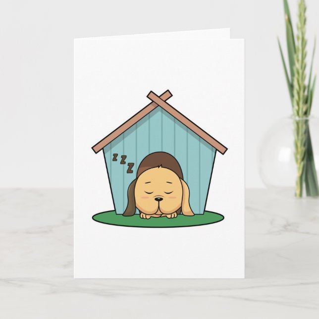 Dog in Dog house Card (Front)