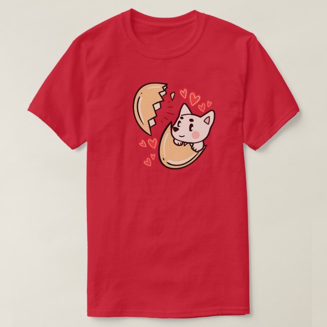 Dog in Egg 38 T-Shirt (Design Front)