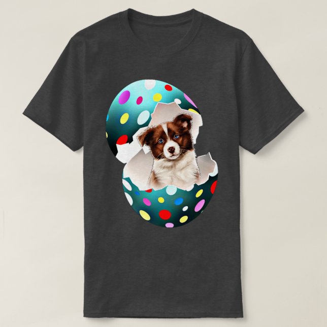 Dog in egg 7 T-Shirt (Design Front)