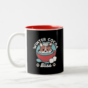 Dog in Festive Mug for Holiday Vibes - Winter Coco