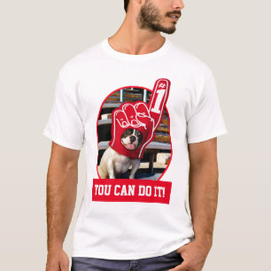 Dog In Foam Hand T-Shirt