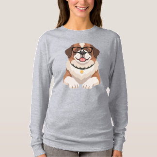 Dog in Glasses LS T-Shirt