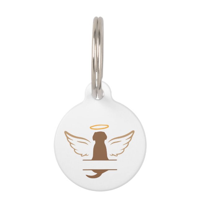 Dog in Heaven – Pet Memorial Design Tag (Front)