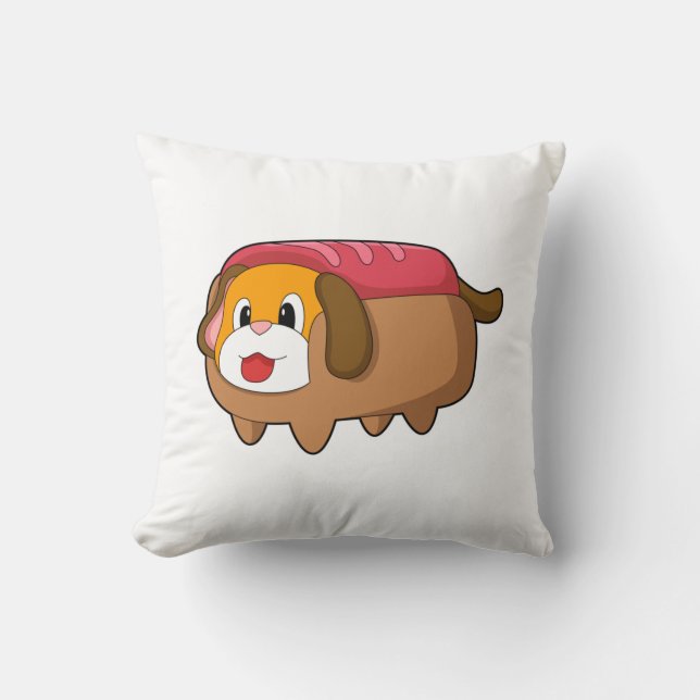 Dog in Hotdog Cushion (Front)