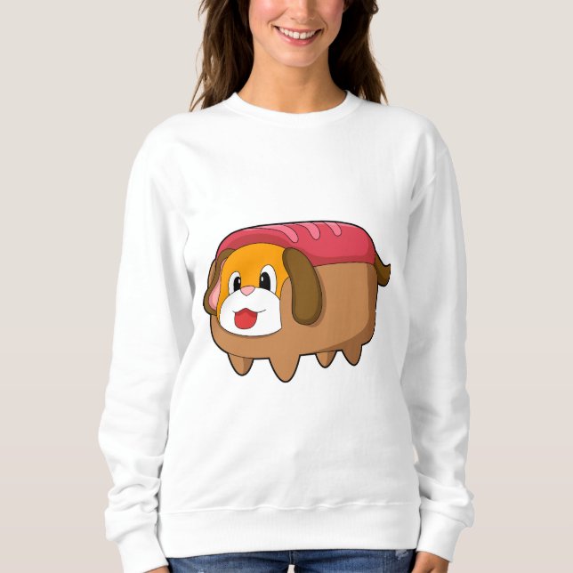 Dog in Hotdog Sweatshirt (Front)