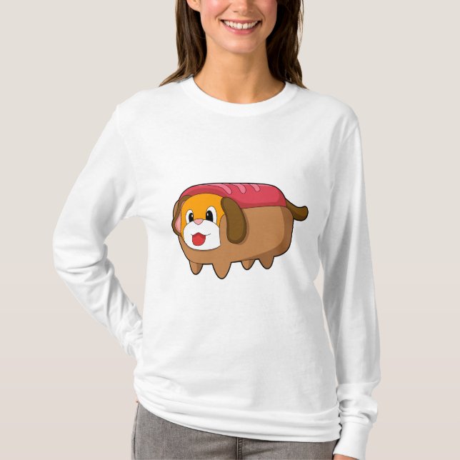 Dog in Hotdog T-Shirt (Front)
