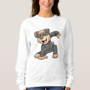 Dog in Ninja Costume Sweatshirt