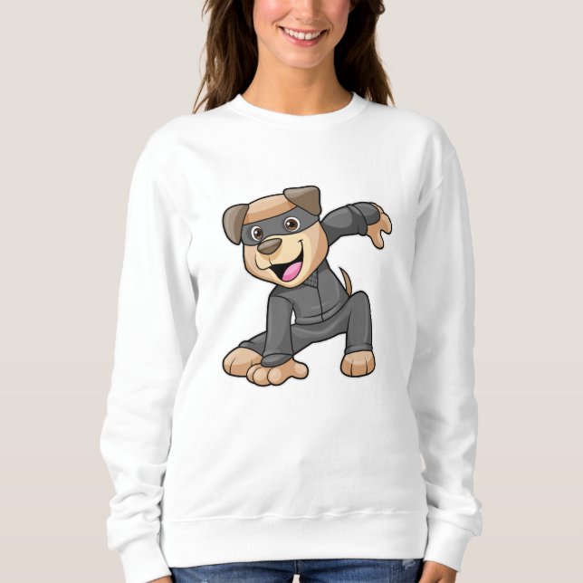 Dog in Ninja Costume Sweatshirt (Front)