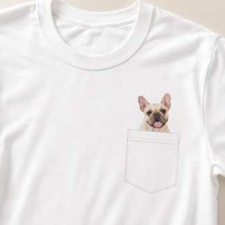 Dog In Pocket | Custom Pet Photo T-Shirt