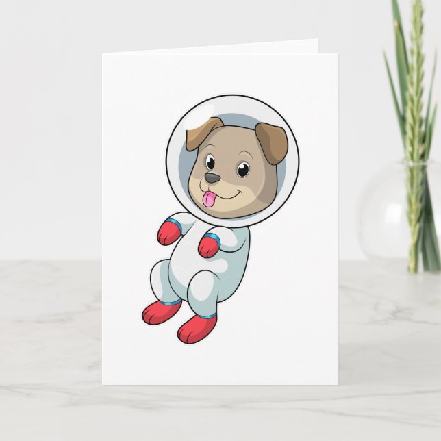 Dog in Space in Suit Card (Front)