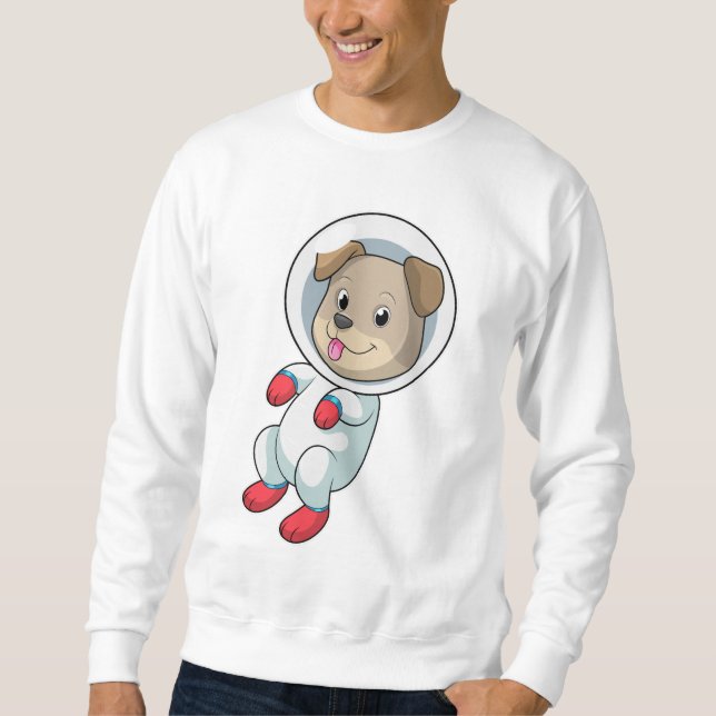 Dog in Space in Suit Sweatshirt (Front)