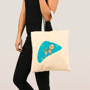 Dog In Space Tote Bag