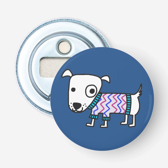 Dog In Sweater, bottle opener (Front)